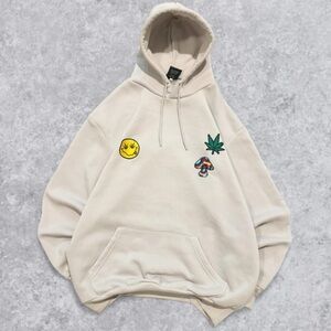 Original Deluxe Embroidered Hippie Trippy Hooded Sweatshirt